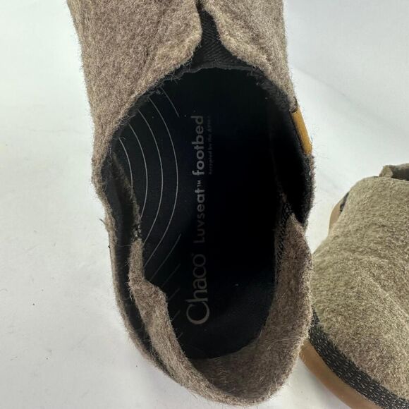 Chaco Revel Felt Slippers US 11 Women's Brown Slip-On Shoes - Picture 8 of 13